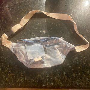 Blue Tie Dye Fanny Pack